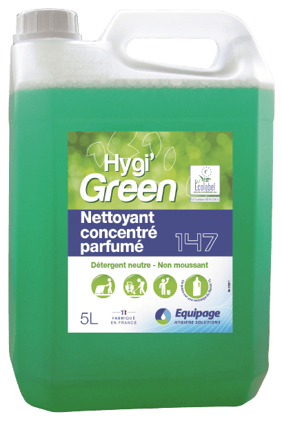 HYGI'GREEN 147 Nettoyant Parfumé sols,surfaces ECOLABEL