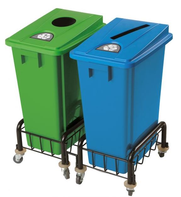 Chariot Métal pour Collecteur "Recyclage" - Unité