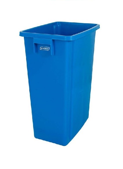Poubelle Collecteur "Recyclage" Bleu - 60 L