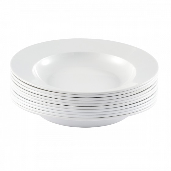 Assiette Creuse Plastique Ø21,7 cm - Lot de 10 u