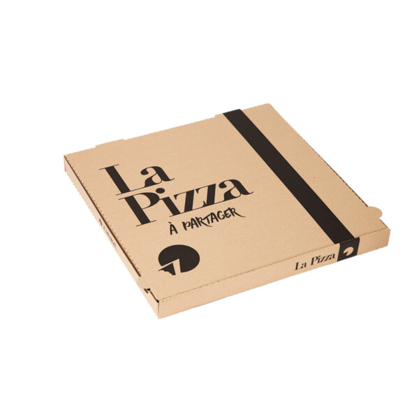 Boîte Pizza 29 cm Kraft Brun - Paquet de 100 u