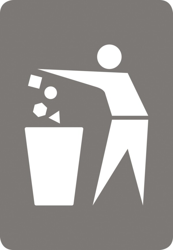 Étiquette Recyclage Déchets Divers - Unité