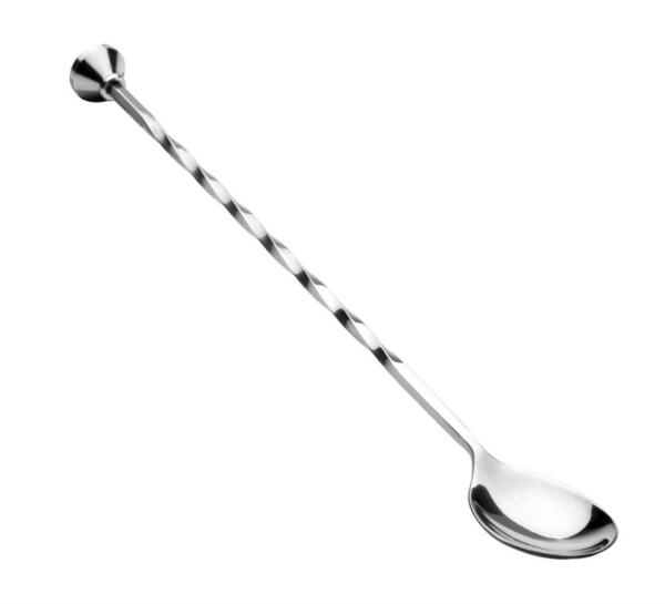 Cuillière Cocktail Cannelée Inox - 27 cm