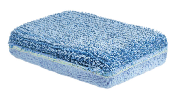 Éponge Microfibre Bicolore Bleu - Paquet de 10 u